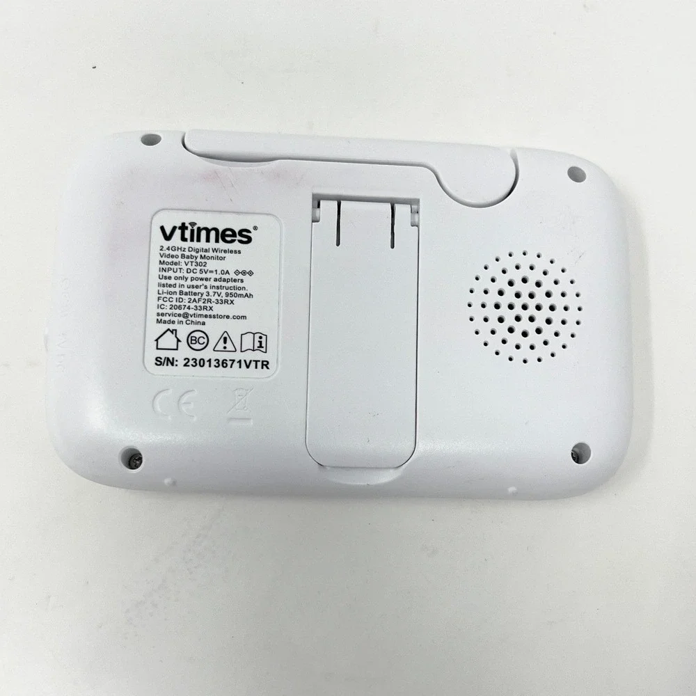 VTimes‎ VT302 Baby Monitor Screen ONLY Parent Unit Receiver Untested Replacement